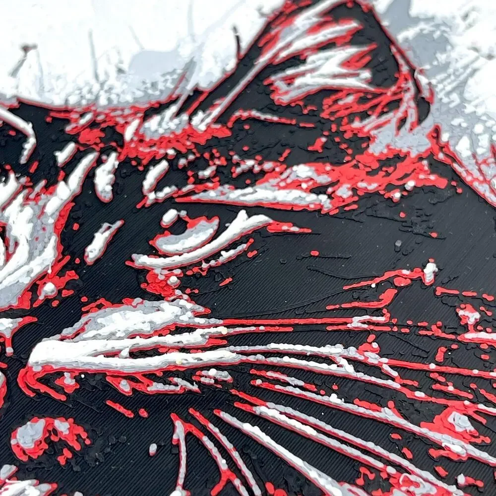 Cat Wall Art, Modern Abstract Drip Painting Style Wall Art, Cat Lover